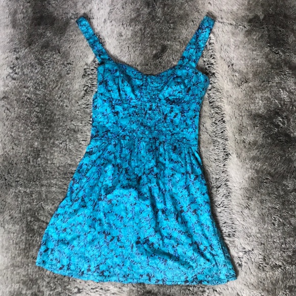 Free People Dresses & Skirts - Free People bustier blue mini dress size small